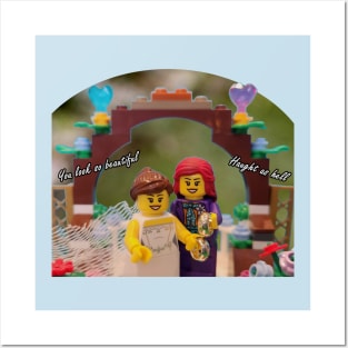 Lego Wayhaught w/ quote - Wedding Photo Posters and Art